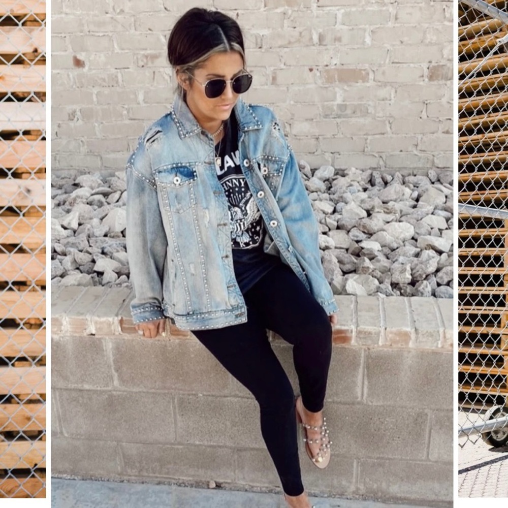 Studded Denim Jacket